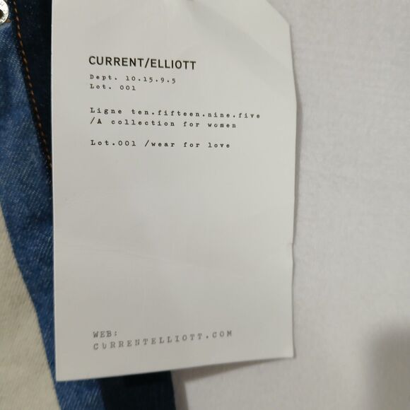 Current Elliott Jeans 24 The Stiletto High Waist Ankle Skinny The Bay Stripe NEW - Picture 7 of 11